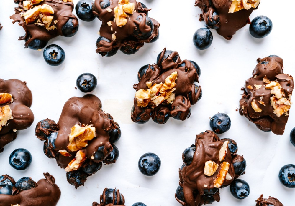 Chocolate Blueberry Clusters